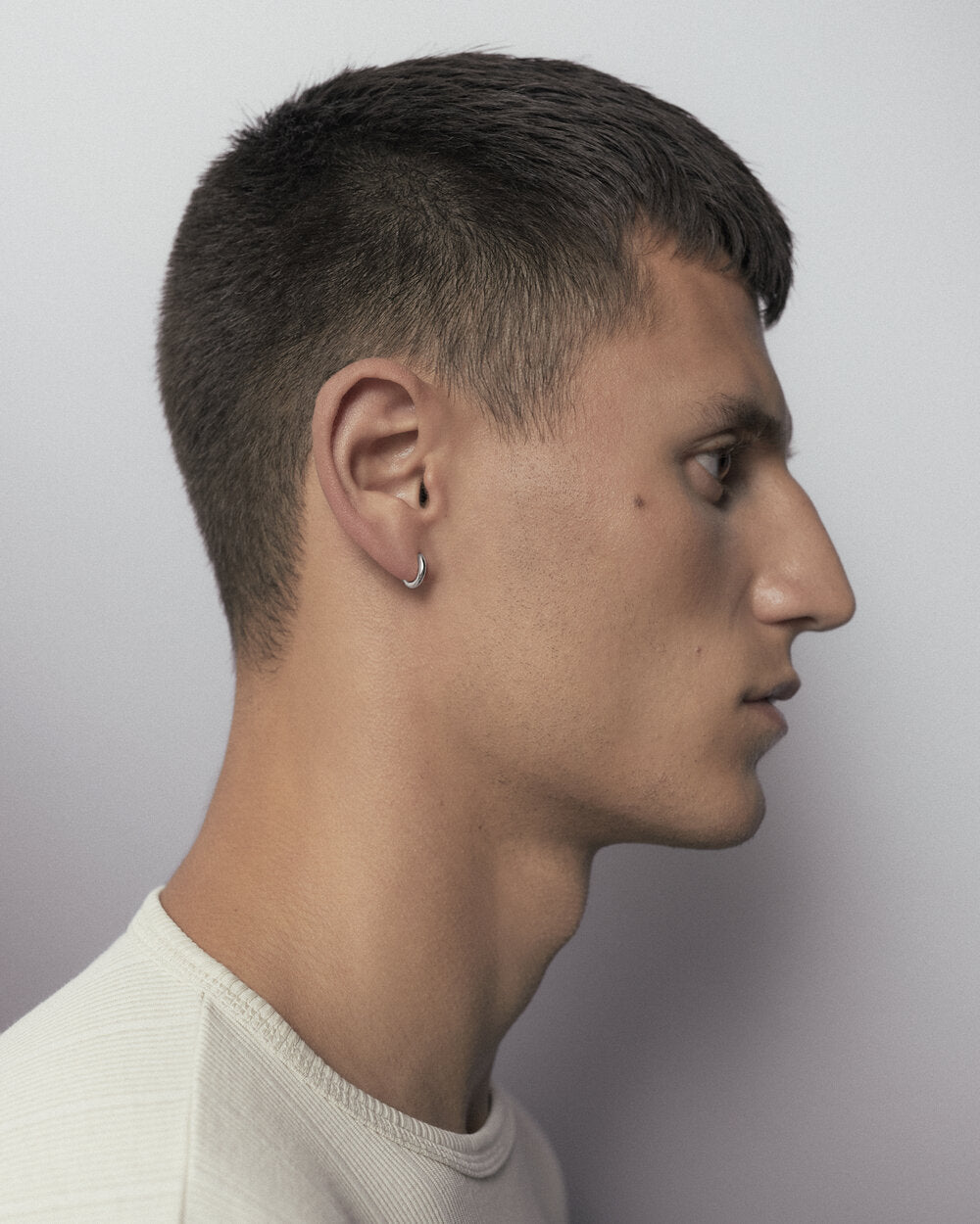 Marco huggie ørering, sølv - 6 mm.